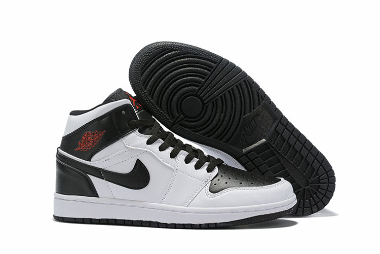 2019 Air Jordan 1 Retro Black White Shoes - Click Image to Close